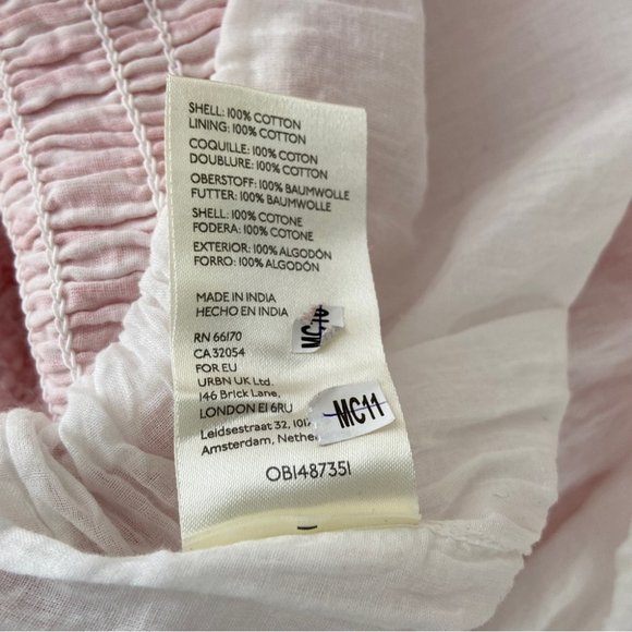 New Free People Juno Sleeveless Smocked Tiered Maxi Dress In Guava Size medium - Picture 9 of 10